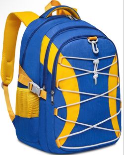 Blue/yellow book bag