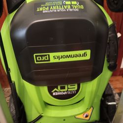 Greenworks Pro 21 in 60v Brushless Cordless Battery Walk - Behind Self- Propelled Lawn Mower