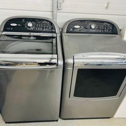 Washer And Dryer Set (Whirlpool Cabrio Platinum) 