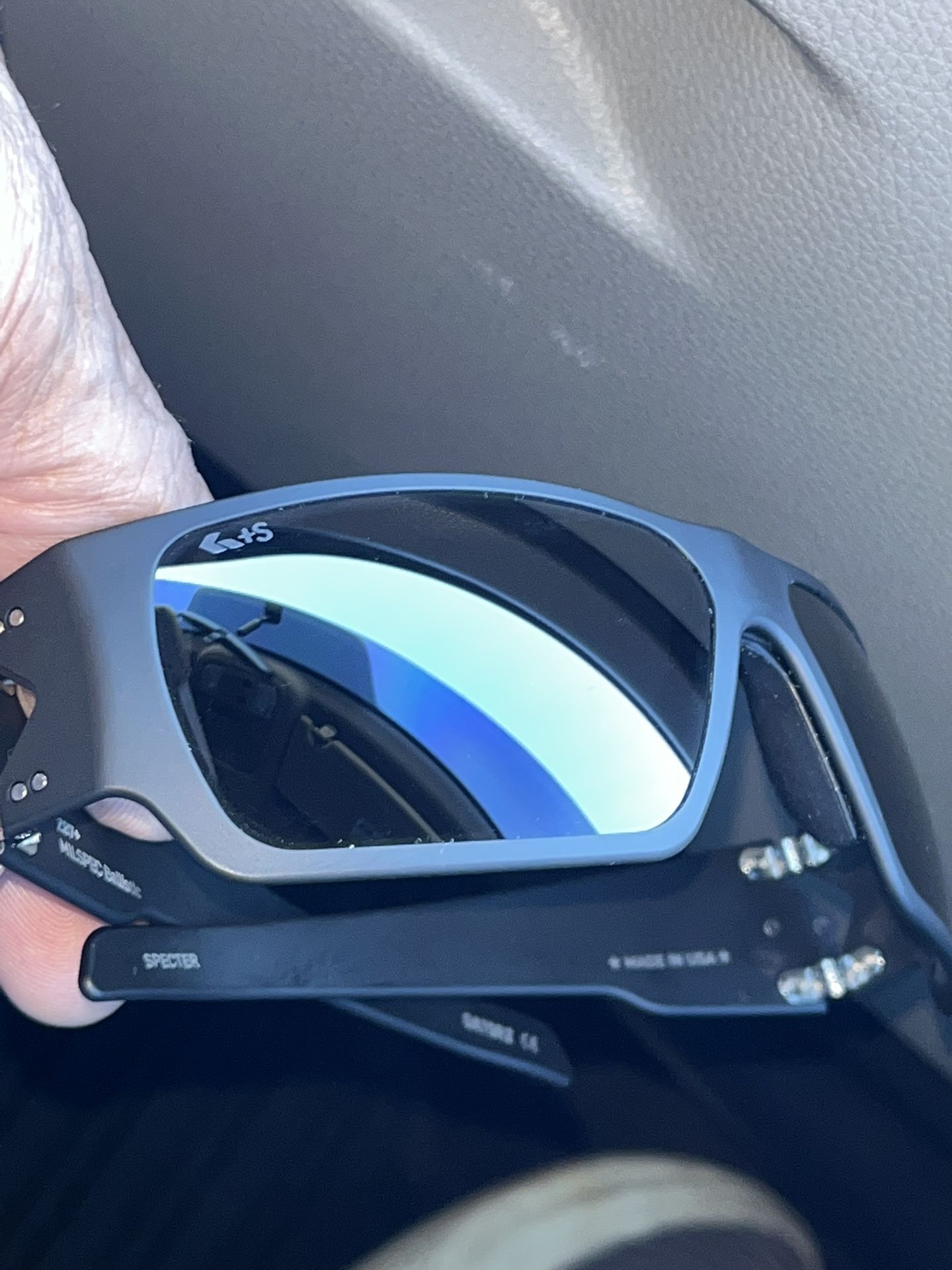 Gatorz Specter MILSPEC Ballistic Z87+ Black Frame Sunglasses Made In USA New