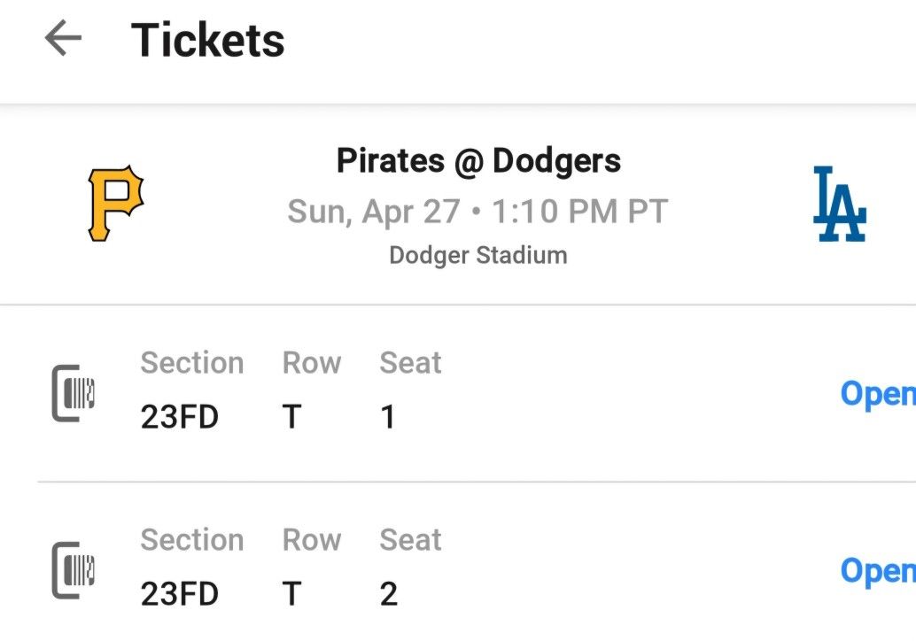 Dodger Tickets