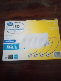 LED recessed down light 6 in
