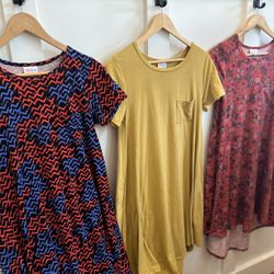 3 LuLaRoe Carly Dresses XXS