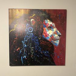 Vintage Lion Painting!!