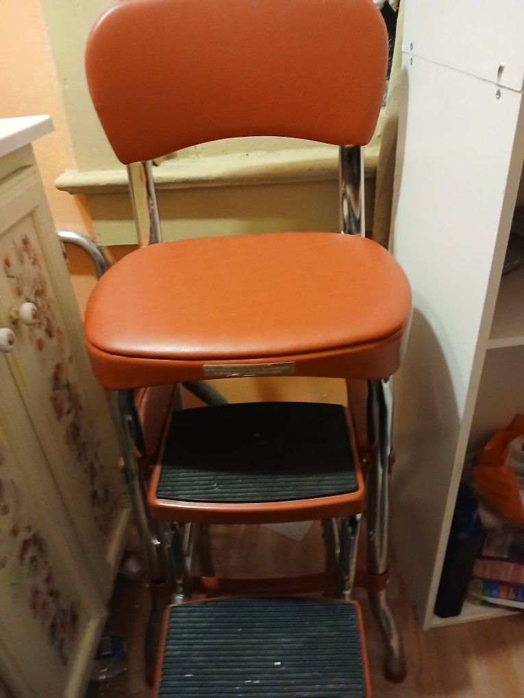 Chair With Step Stool