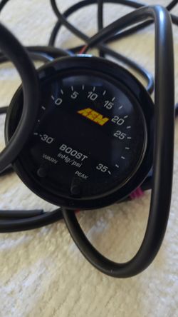 AEM boost gauge