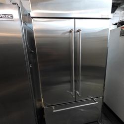 42 KITCHENAID BUILT IN STAINLESS STEEL REFRIGERATOR 