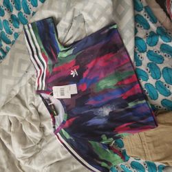 Adidas "Camo Crop Tee" Women's Size 'Large 