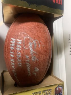 New York Giants Signed Football Sean Landeta