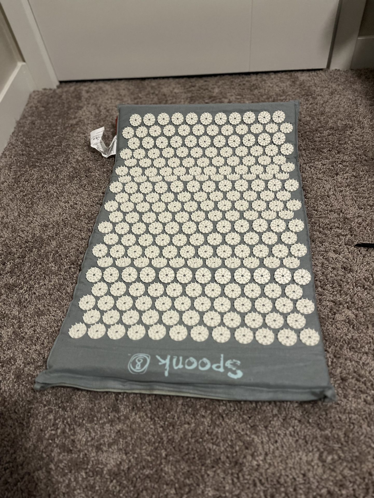 Spoonk Acupressure 100 Percent Cotton Eco Mat Massager with Carry Bag
