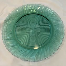 Vintage Jeanette Glass Ultramarine Platter