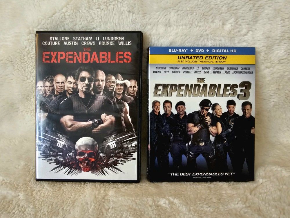The Expendables 1 (2010) & 3 (2014) Two Disk Set