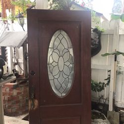 WOOD DOOR 36 by 74” high