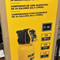 DEWALT 26 Gal. 175 PSI Ultra Quiet Portable Electric Air Compressor