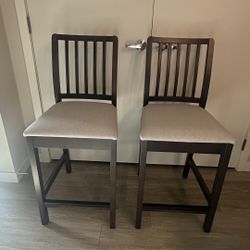 BAR STOOLS (PAIR) - PICK UP ASAP 