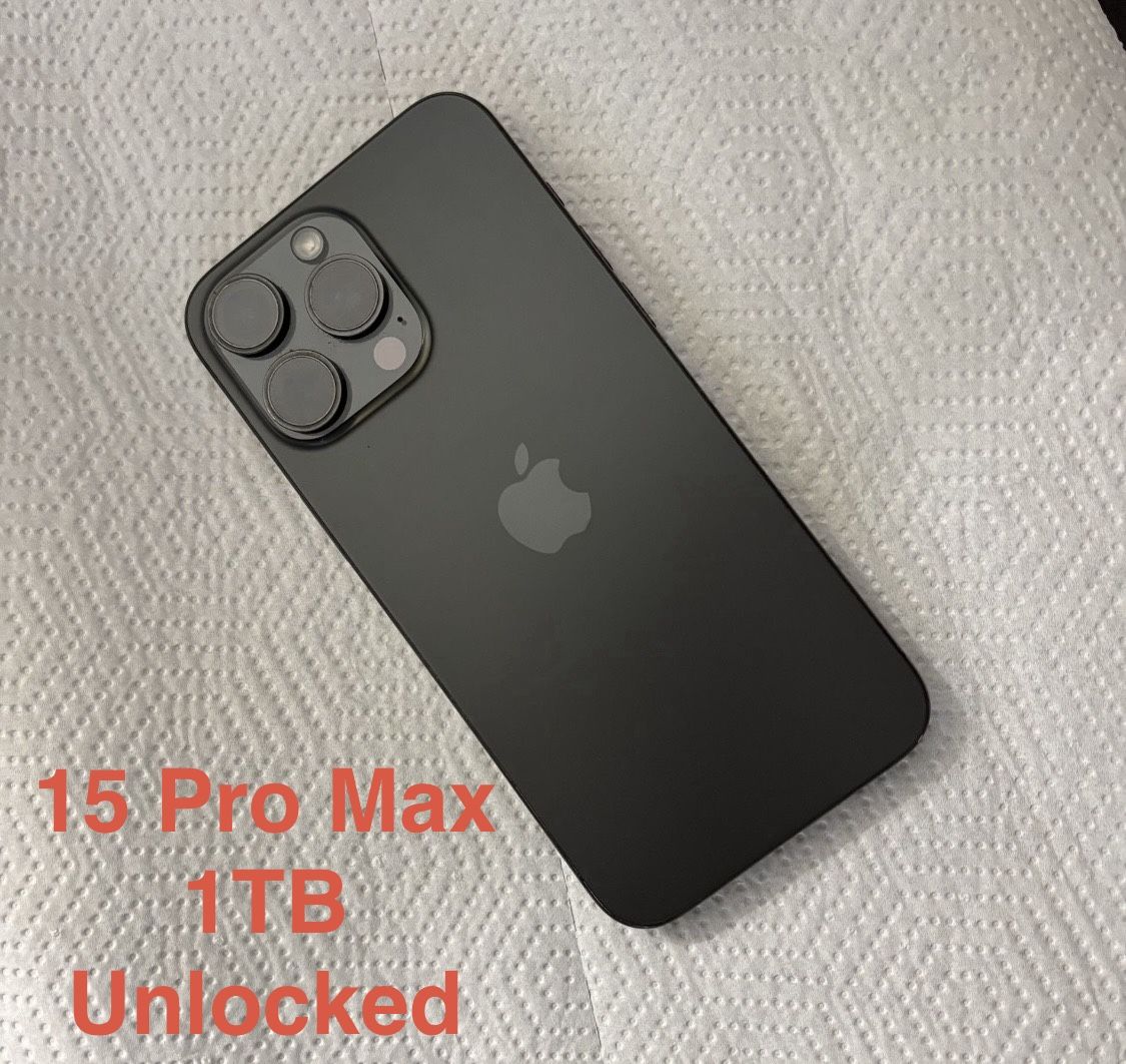 iPhone 15 Pro Max - 1TB , AT&T, Cricket, Verizon, T- Mobile, Movistar, Tel Cel