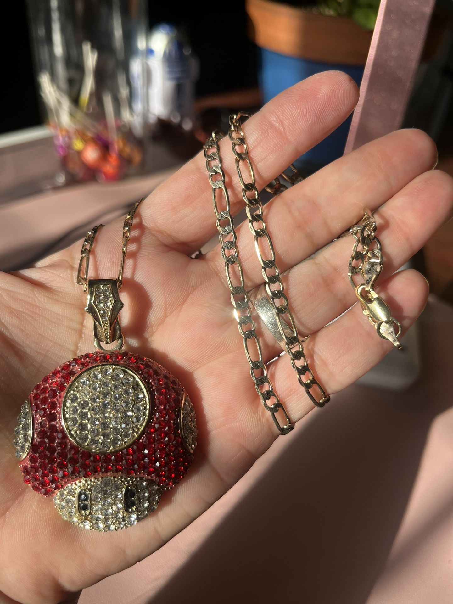 Toad From Mario charm & Chain Set