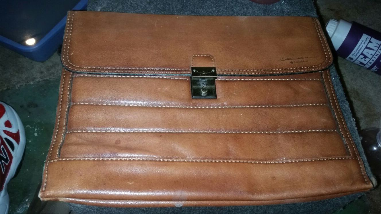 Enzo Molteni Leather File bag