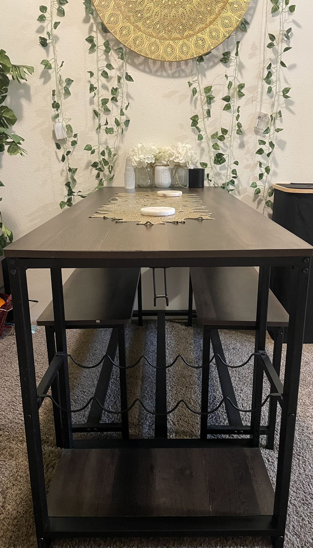 Dining Room Table With Wine Rack