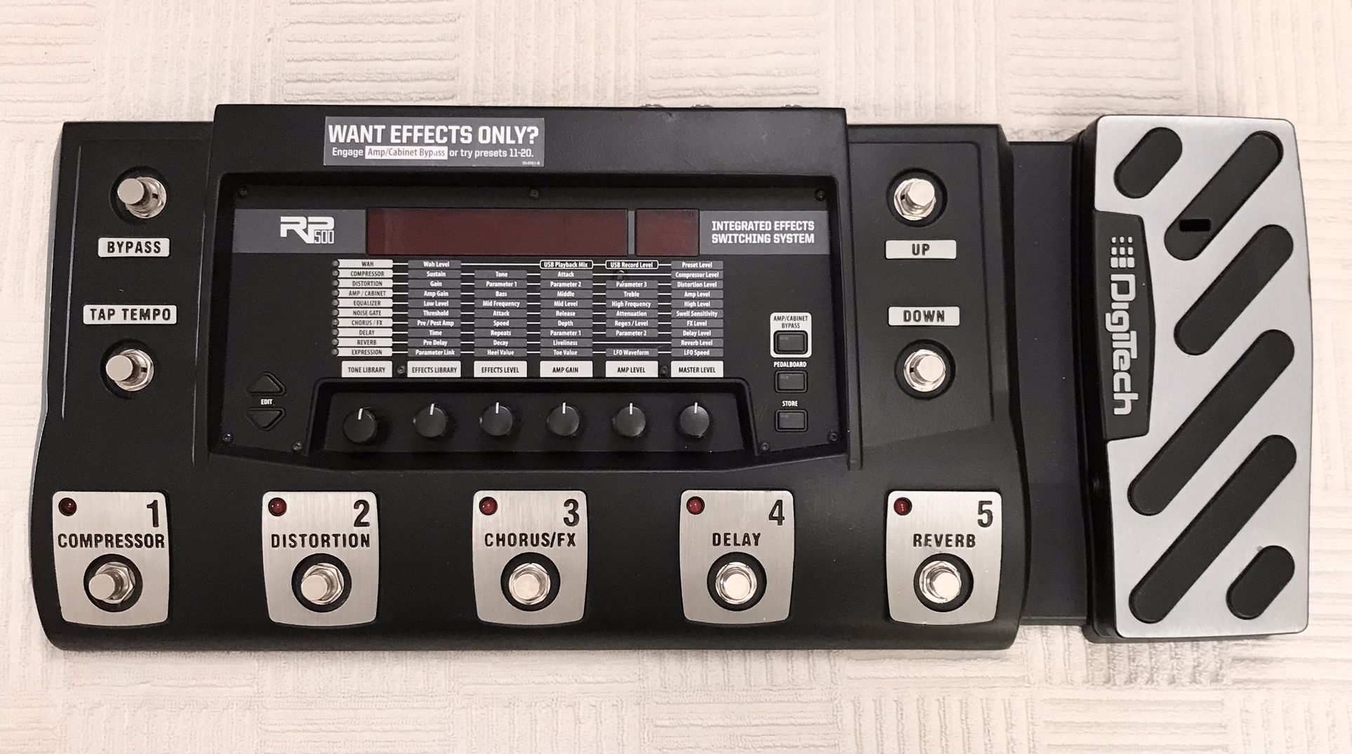 Digitech RP500 Guitar Amp/ FX Floorboard
