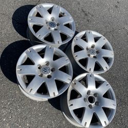 4 — 16x7 5x112 5x4.13 Stock Vw Passat Jetta Golf Mercedes Audi Wheels Rims !!!