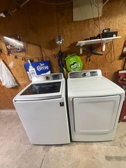 Samsung heavy duty washer and electric dryer set