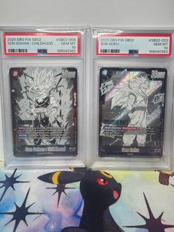 Dragonball Fusion World Sb02-008,Sb02-023 Psa 10