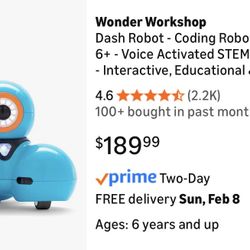 Wonder workshop Dash Robot Brand New