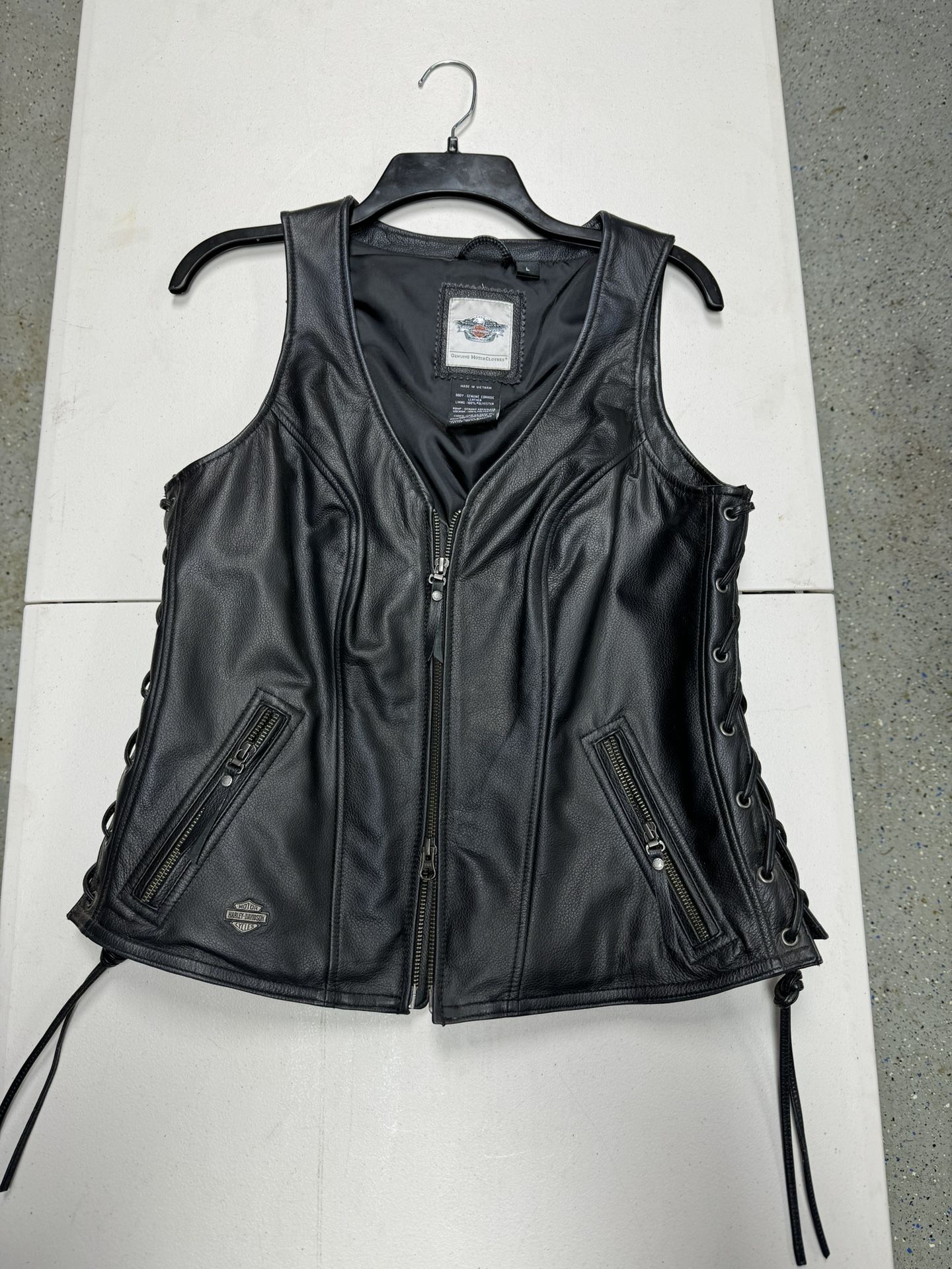 Harley Women Leather Vest
