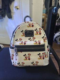 Disney Loungefly Minne And Mickey Backpack