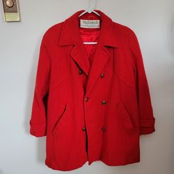 Macintosh Red Wool Coat