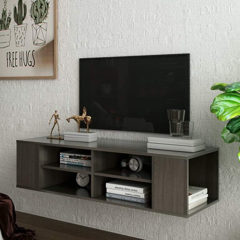 Farmhouse TV Stand, for TVs up to 50 Inches, Wood TV Cabinet with Open Storage Shelves(new in box)