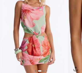 Floral mini dress