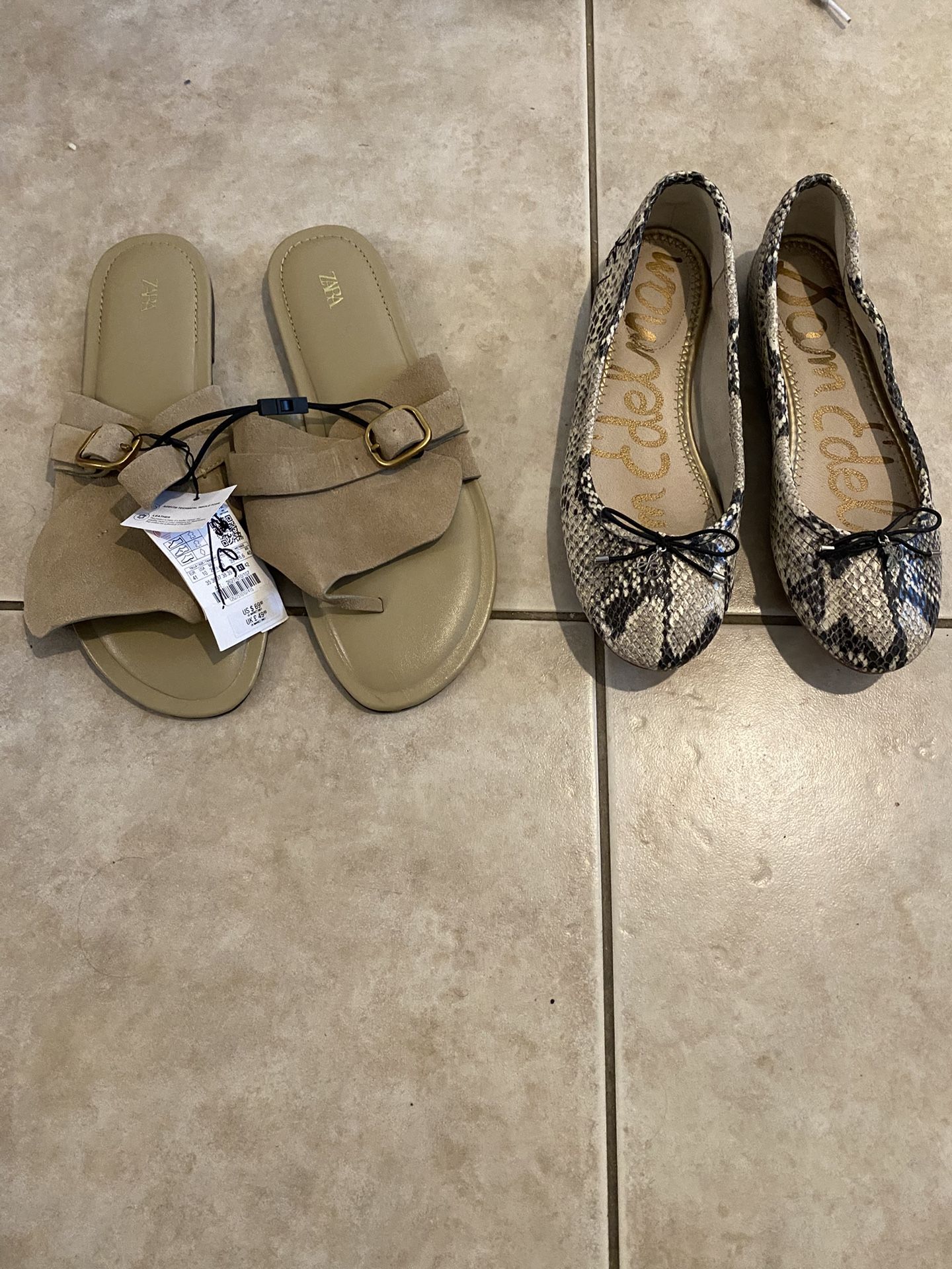 Zara Sandals And Sam Edelman Flats 
