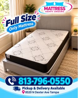 Brand New Full Size Mattress 10” - Factory Sealed - Special Offer - Same Day Pickup & Delivery Available