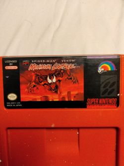 Super Nintendo spider-man venom maximum carnage