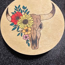 Cow skull art