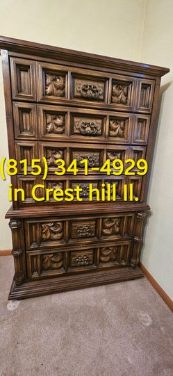 5 pcs Antique Queen set bedroom