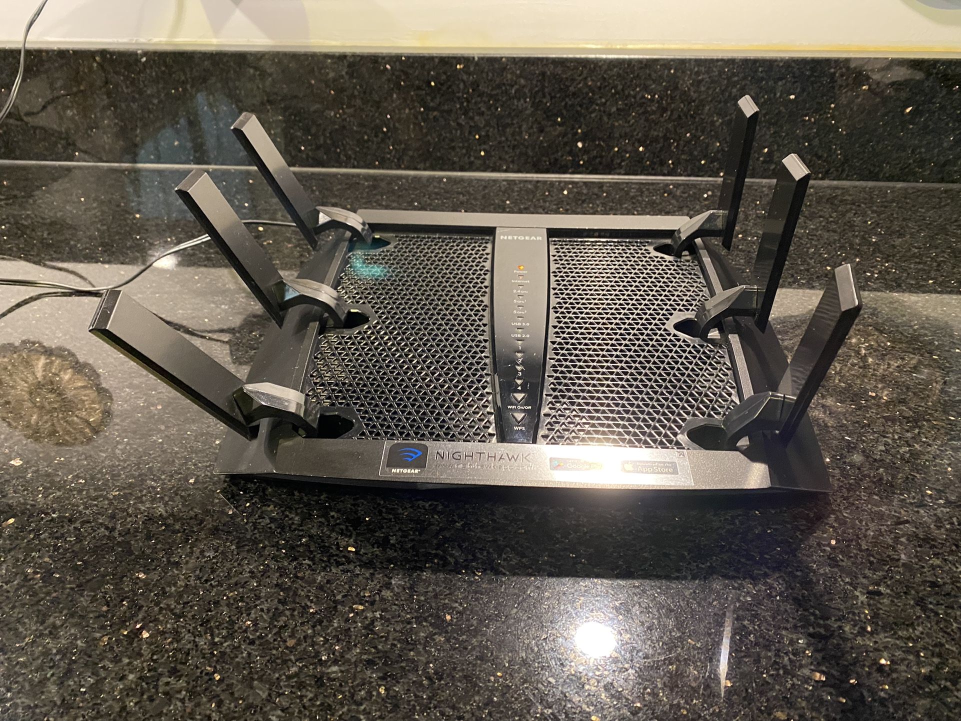 NETGEAR Nighthawk X6 AC3200 Tri-Band WiFi Router Model R8000 TESTED