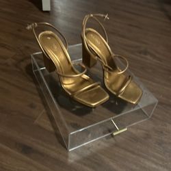 Bronze Aldo Heels