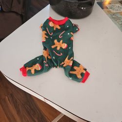 Dog Medium Size Gingerbread Pajamas $8