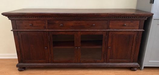 Dark Wood Sideboard Buffet Cabinet