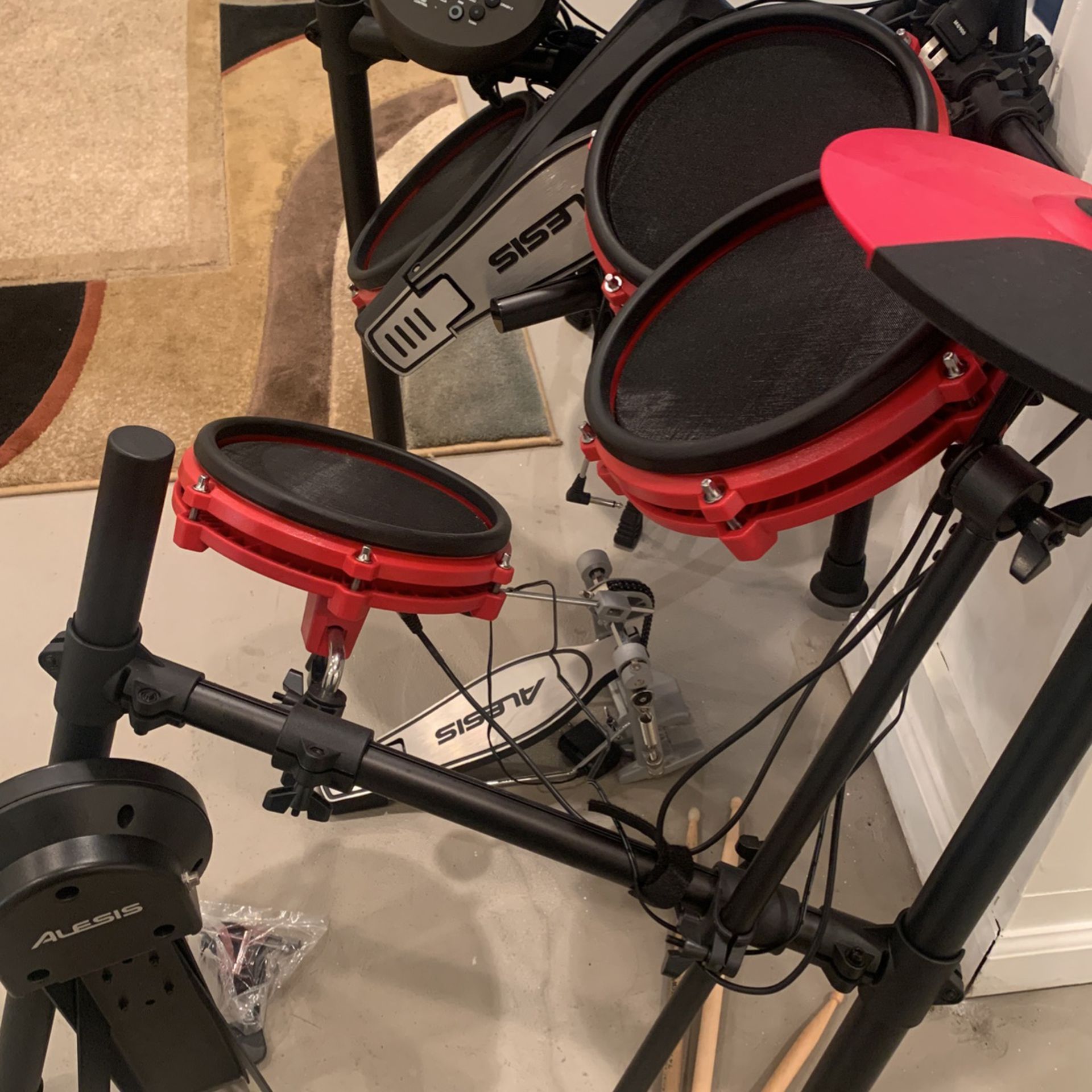 Alesis Electric Drum Set…used Once Plus Seat/head phones