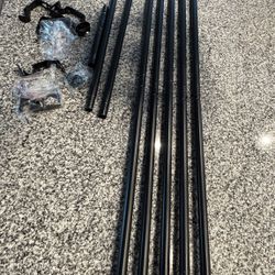 5 Curtain Rods  44inches Can Be Made Smaller  