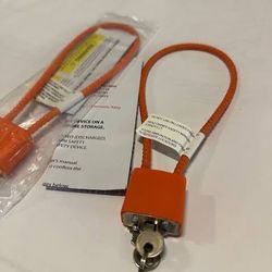 Orange Metal Safety Gun Lock 