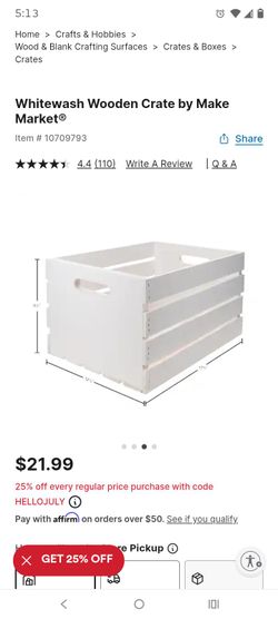 Wood crates white