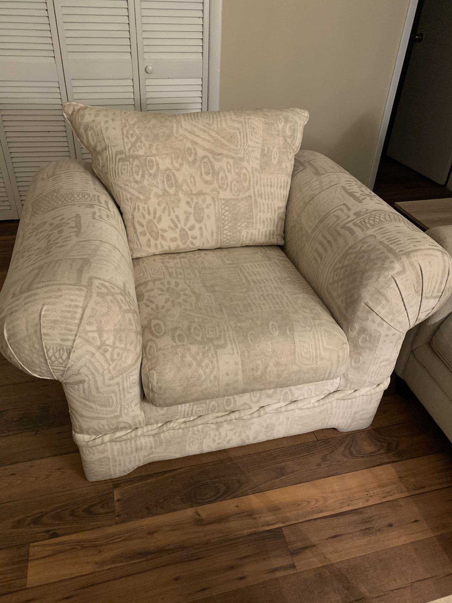 Love seat, chair