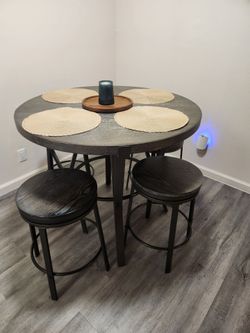 Dinning table with stools