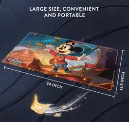 Ravensburger Lorcana TCG: Set 10 Whispers In The Well: Playmat Mickey Mouse Brave Little Prince