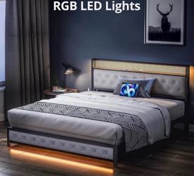Full size bed frame (grey color)